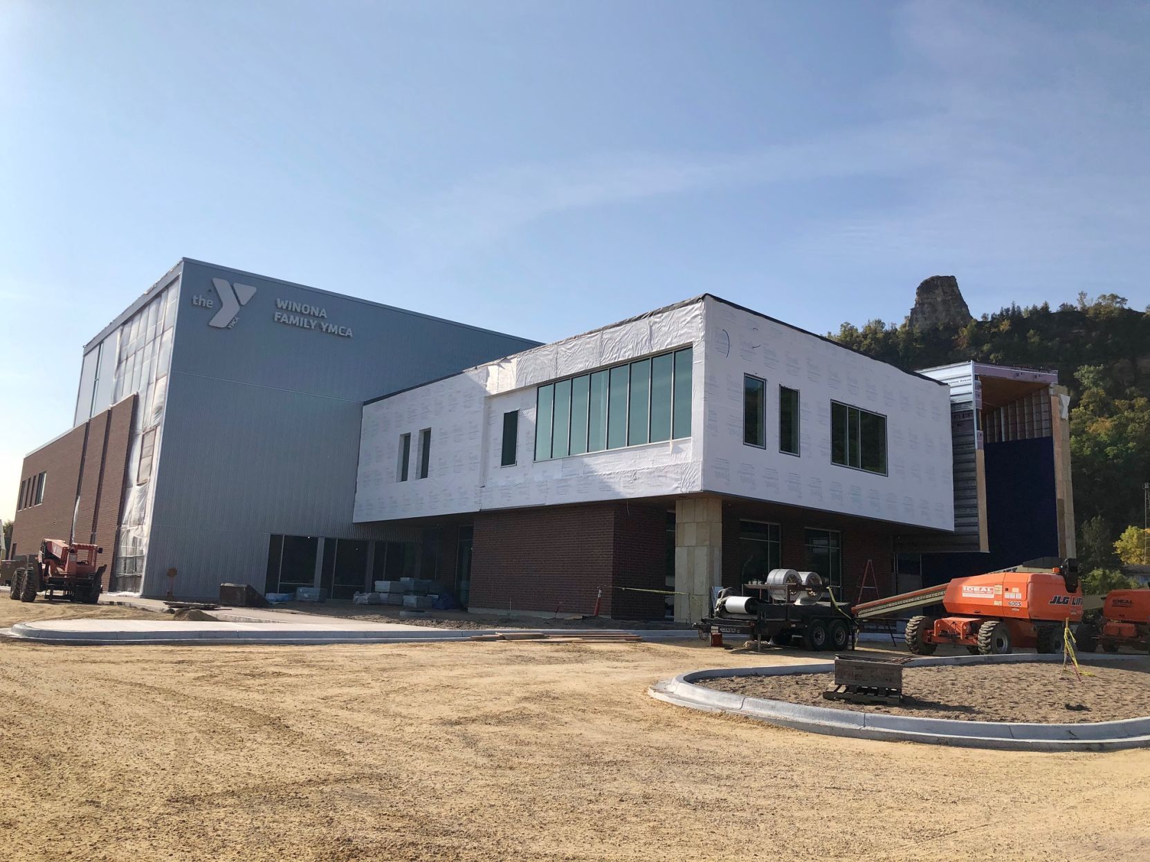 New Winona Family YMCA building under construction (Oct. 2020)